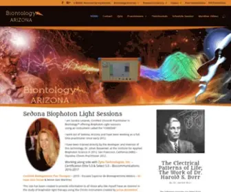 Biontologyarizona.com(Biophoton Light therapy) Screenshot