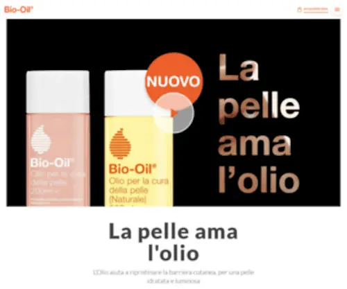 Biooilitalia.it(Soluzioni ideali per la cura delle pelle) Screenshot