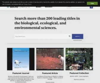 Bioone.org(Search more than 200 leading titles in the biological) Screenshot