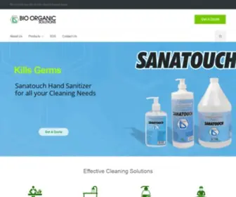 Bioorganicsolutions.com(Bio Organic Solution offers Household &amp; Industrial cleaning) Screenshot