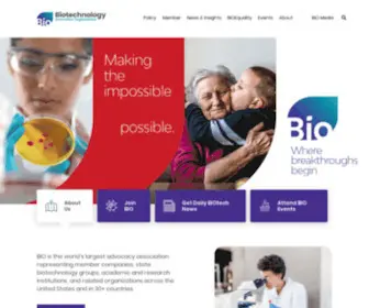 Bio.org(The Biotechnology Innovation Organization) Screenshot
