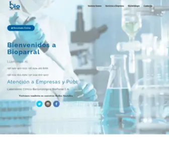 Bioparral.com.ve(Laboratorio Cl) Screenshot