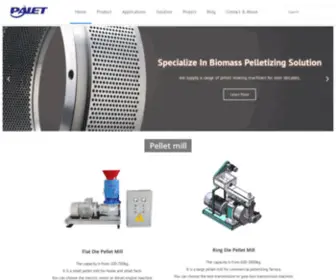 Biopelletmachines.com(Wood pellet machines and rotary dryers manufactures) Screenshot