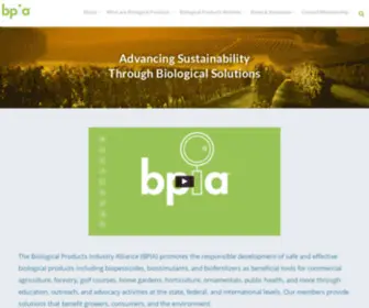 Biopesticideindustryalliance.org(Biological Products Industry Alliance) Screenshot