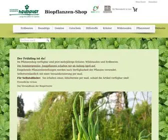 Biopflanzen-Shop.ch(Willkommen im Neubauer Biopflanzen) Screenshot