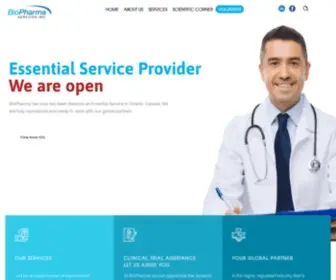 Biopharmaservices.ca(BioPharma Services) Screenshot