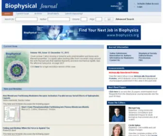 Biophysj.org(Cell Press) Screenshot