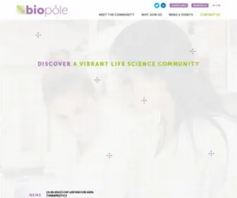 Biopole.ch(Biopôle Lausanne) Screenshot