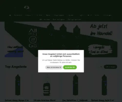 Biopretta.de(Reinigungsmittel der Marke Ultrabio) Screenshot
