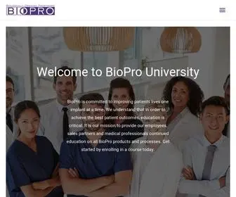Biopro-U.com(BioPro University) Screenshot