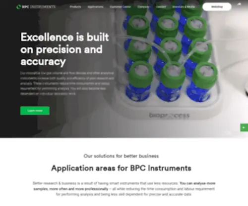 Bioprocesscontrol.com(Excellence) Screenshot