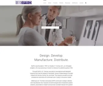 Bioproimplants.com(BioPro Implants) Screenshot