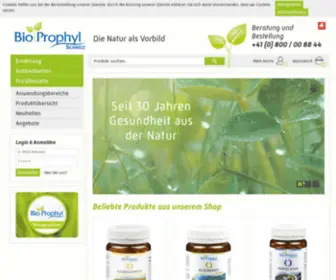 Bioprophyl.ch(BioProphyl Schweiz) Screenshot