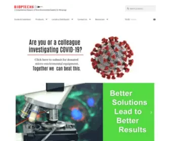 Bioptechs.com(A Comprehensive Resource of Micro) Screenshot