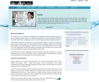 Biopureproducts.com(Bio-Pure Products Inc) Screenshot