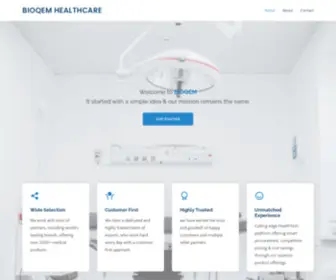 BioqEmhealthcare.com(BIOQEM HEALTHCARE) Screenshot