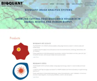 Bioquant.com(BIOQUANT Image Analysis Corporation) Screenshot