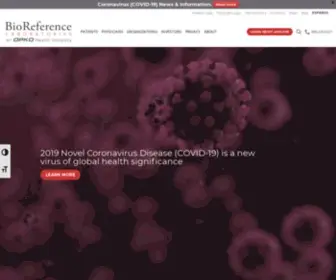 Bioreference.com(Bioreference laboratories) Screenshot