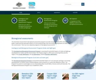 Bioregionalassessments.gov.au(Bioregional Assessments) Screenshot