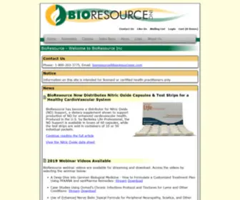 Bioresourceinc.com(BioResource Inc) Screenshot