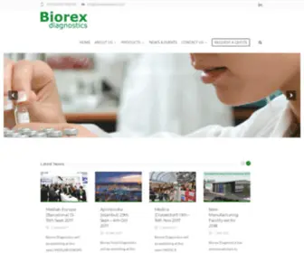 BiorexDiagnostics.com(Biorex Diagnostics) Screenshot