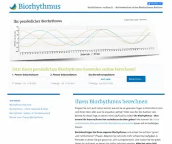 Biorhythmus-Online.ch(Biorhythmus berechnen) Screenshot