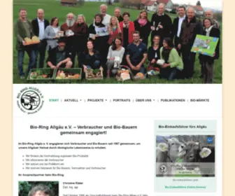 Bioring-Allgaeu.de(Bio-Ring Allgäu e.V) Screenshot