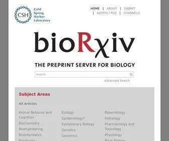 Biorxiv.org Screenshot