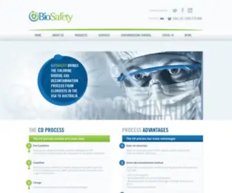 Biosafety.com.au(Chlorine dioxide gas biological decontamination and hyigene services) Screenshot