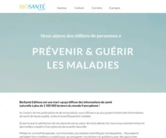 Biosante-Editions.com(Accueil) Screenshot
