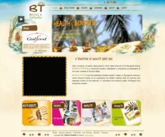 Biosca-Tamara.com(BIOSCA TAMARA is a company specialized in packaging and export of tunisian dates (DEGLET Nour)) Screenshot