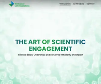 Bioscicom.net(The Art of Scientific Engagement) Screenshot