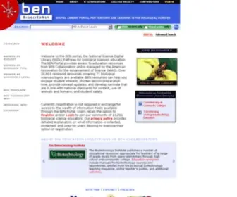Biosciednet.org(BEN) Screenshot