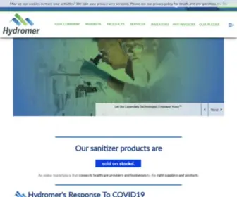 Biosearch.com(Hydromer creates specialty polymers & surface coatings) Screenshot