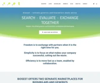 Bioseet.com(Finding partners through assets) Screenshot