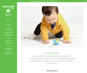 Bioserie.com(Safe & Eco Baby Toys Made From Plant) Screenshot