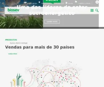 Biosev.com(Uma das líderes do setor sucroenergético) Screenshot