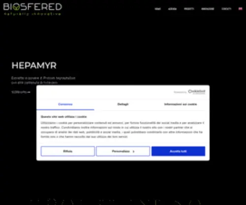 Biosfered.com(Azienda Cleantech) Screenshot