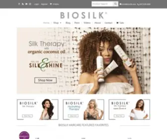 Biosilk.com(BioSilk Silk Therapy) Screenshot