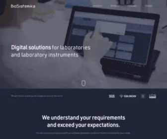 Biosistemika.com(Digital Solutions and Services for Laboratories) Screenshot