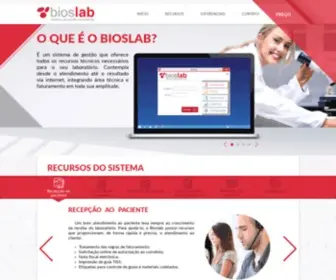 Bioslab.com.br(Sistema de Gestão Laboratorial) Screenshot