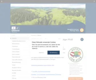 Biosphaerenreservat-Vessertal.de(Modellregion für nachhaltige Entwicklung) Screenshot