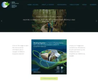 Biospherecanada.ca(UNESCO Biosphere Reserves of Canada) Screenshot