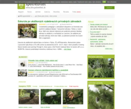 Biospotrebitel.sk(BIO spotrebiteľ) Screenshot