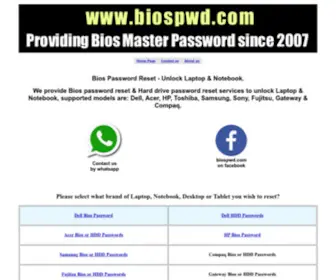 Biospwd.com(Unlock Laptop & Notebook (solved)) Screenshot