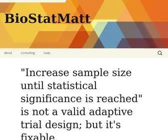 Biostatmatt.com(Biostatmatt) Screenshot