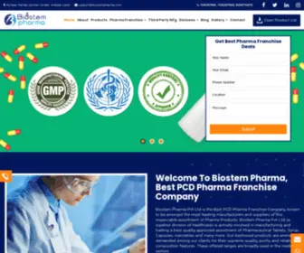 Biostempharma.com(PCD Pharma Franchise Companies in India) Screenshot