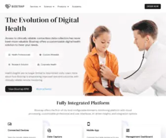 Biostrap.com(Remote Health Monitoring Platform For Visionaries) Screenshot