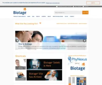 Biotage.com(Biotage) Screenshot