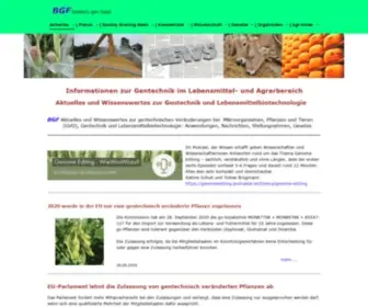 Biotech-GM-Food.com(Aktuelles zur Gentechnik) Screenshot